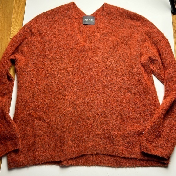 Mos Mosh MM Thora V Neck‎ alpaca blend sweater - Picture 1 of 9
